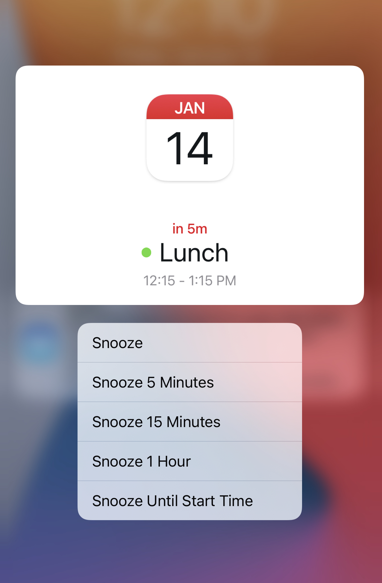 Snooze notifications